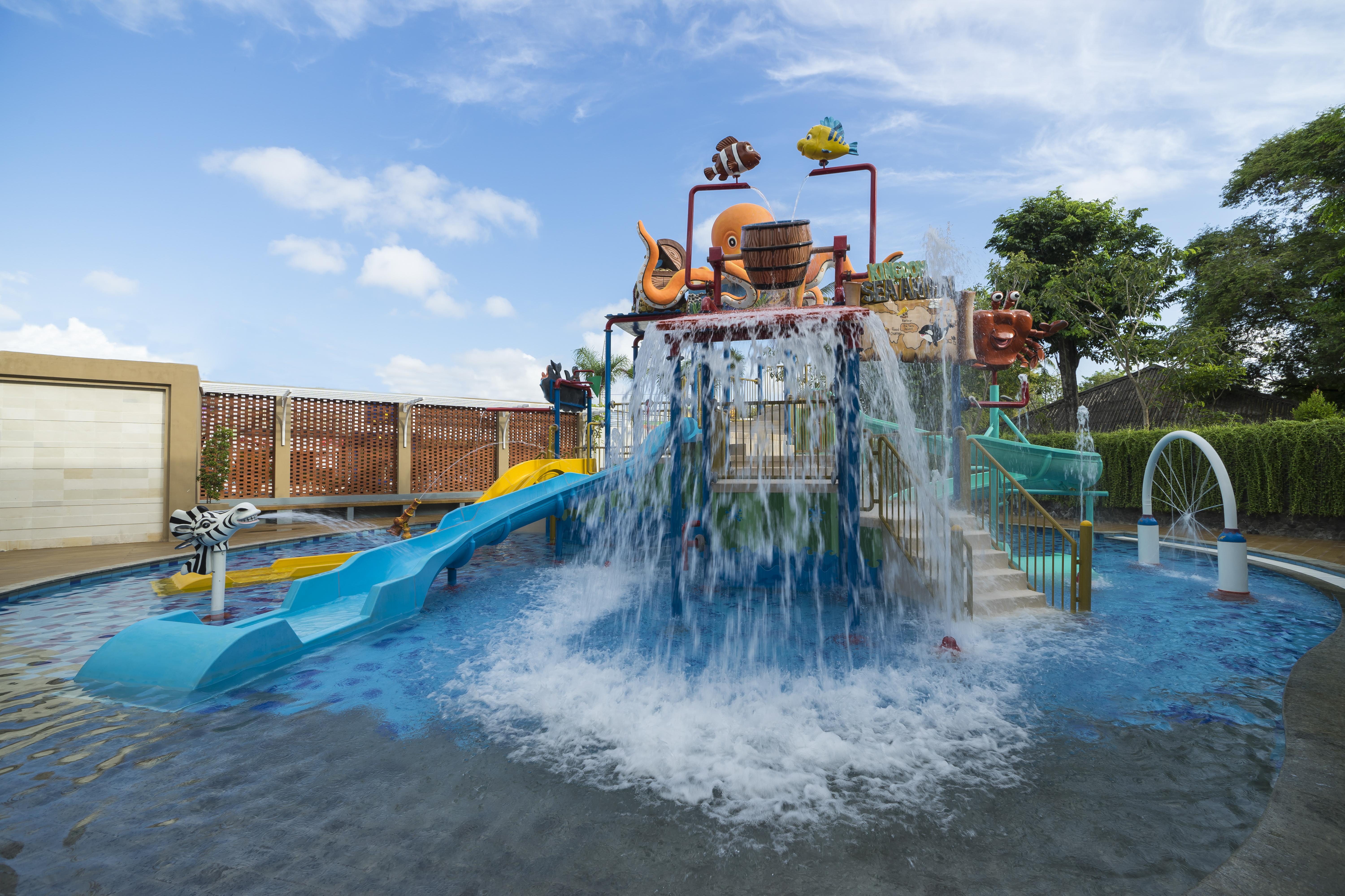 Grand Mirage Resort & Thalasso Bali Nusa Dua  Exteriör bild Splash Island